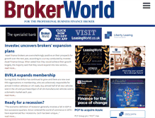Tablet Screenshot of broker-world.com